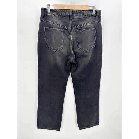 Garage Denim Black Wash 90's Straight Jeans Loose Fit Womens Size 9 - Picture 2 of 7